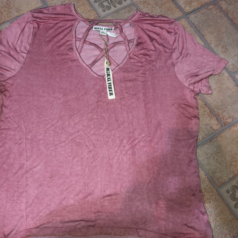 Moral Fiber Cross Strap Shirt